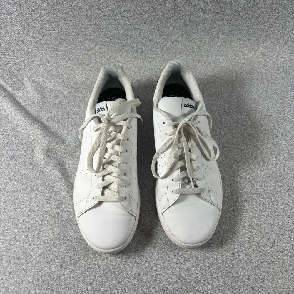 Adidas Advantage Base Low Top White Sneakers Court Shoes Men's !0